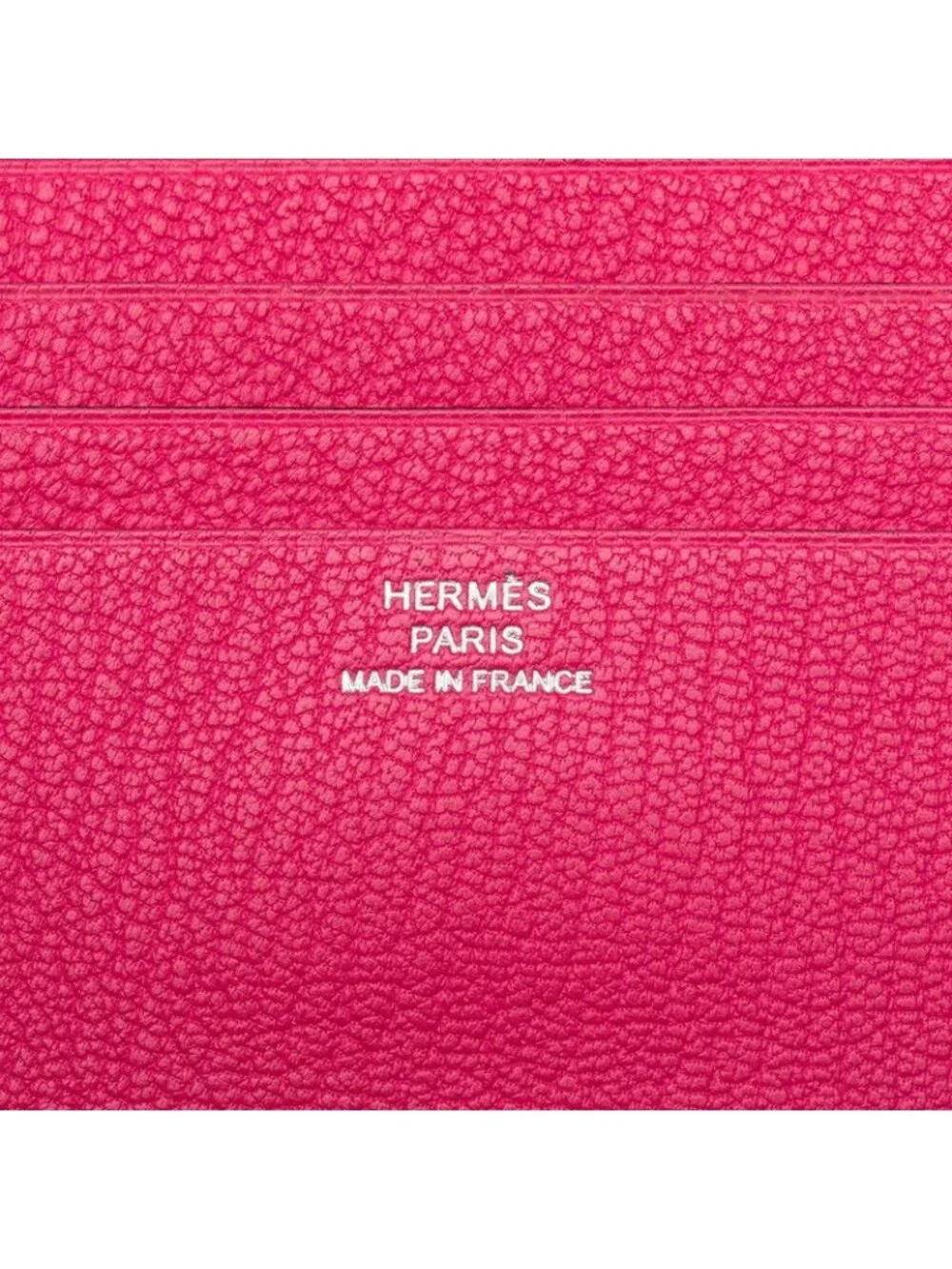 Hermes Bearn Recto Verso Trifold Wallet Rose Shocking Pink Chevre